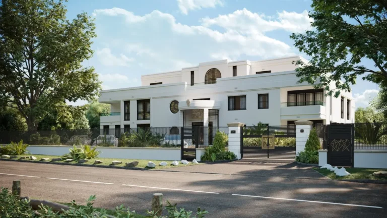 CGI of white12million luxury apartments in Leeds